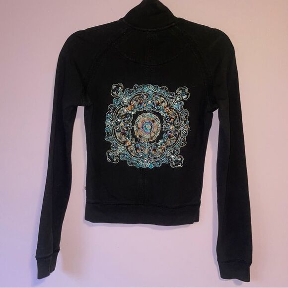 Twisted Heart XS Black Embroidered Jacket - Picture 1 of 9